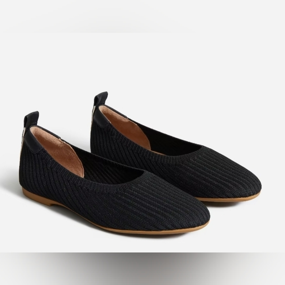 Everlane The Day Glove in ReKnit Black Flats Sz 10 MINIMALIST